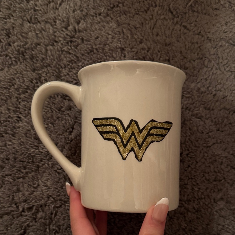 Wonder Woman Gold and White Mug